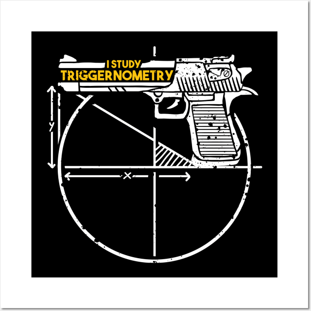 i study triggernometry gun owner Wall Art by A Comic Wizard